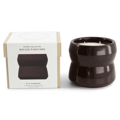 Kaars Shape 02.02 Candle & Happy lid Aubergine
