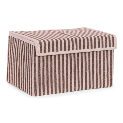 Opbergdoos Auri stripe brown