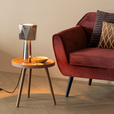 Sasha bijzettafel o41 cm hout honinggeel [fsc]