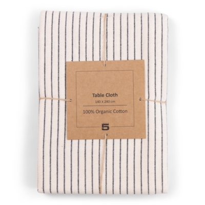 Tafelkleed Amy natural black