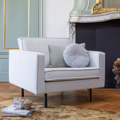 Rodeo fauteuil structure velvet frost
