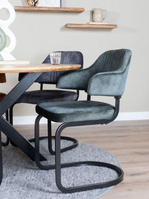 Eetkamerstoel Fox vintage velvet