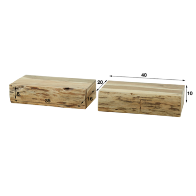 Nachtkastje Boom Groot- set van 2