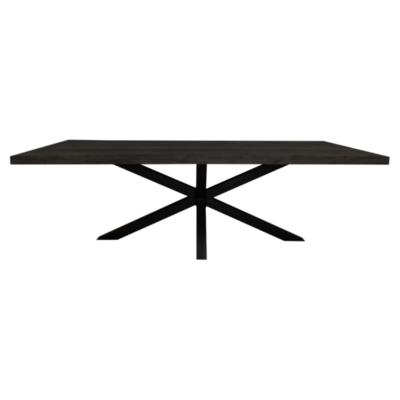 Eettafel Maas zwart rechthoek Maat 300