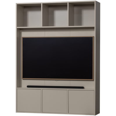 Meggy tv opbergkast 160 cm grenen middenbruin [fsc]