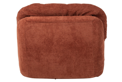 Loungestoel gecomprimeerd schuim roestbruin j-line