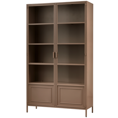 Ronja vitrinekast xl metaal soft pink