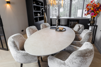 Eettafel Ovaal Fume
