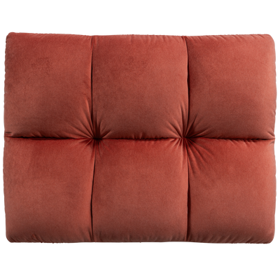 Allure hocker geweven stof donkerbruin melange