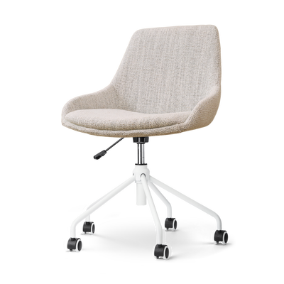 Bureaustoel Nout-Isa - wit onderstel