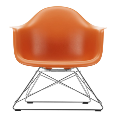 Vitra loungestoel Eames LAR chroom onderstel