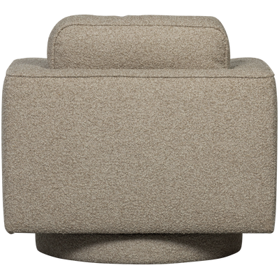 Lazy draaifauteuil boucle bruin