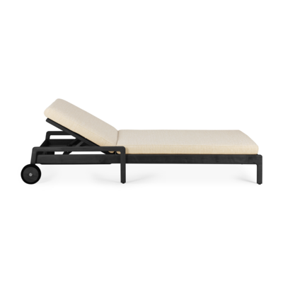 Ethnicraft - Outdoor - Teak Jack adjustable lounger - zwart