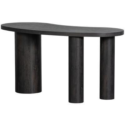Maan organisch sidetable/bureau mdf donkerbruin