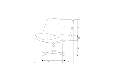 Draaifauteuil Vinny