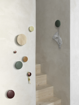 Muuto wandhaken Dots Wood (Set van 5)