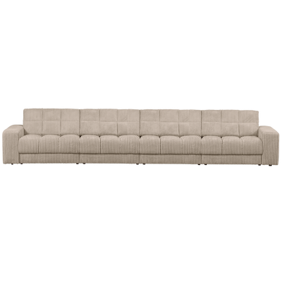 Second date 4-zits bank velvet goudgeel
