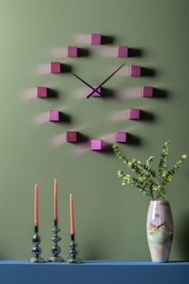 Wandklok DIY Cubic Metallic
