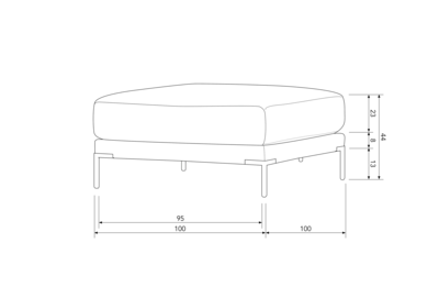 vtwonen hocker Couple 100cm