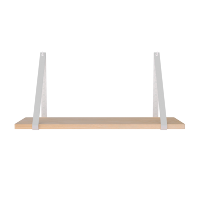 Leren plankdragers (set van 2)