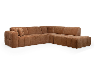 JaxxChoice hoekbank Kady roestbruin