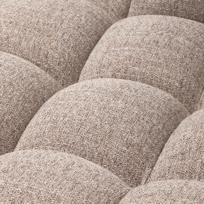 Allure chaise longue links geweven stof naturel melange
