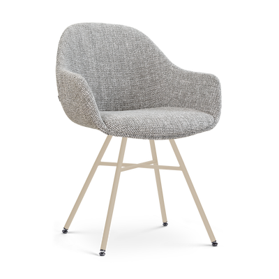 Eetkamerstoel Noa-Mae beige onderstel