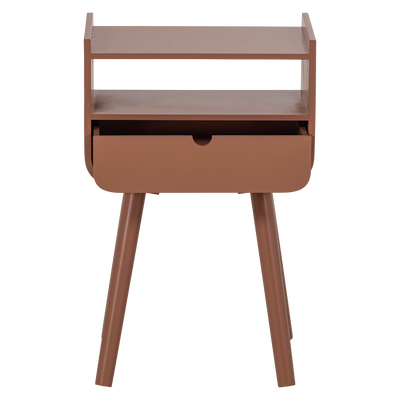 Nils nachtkastje/bijzettafel hout oudroze [fsc]