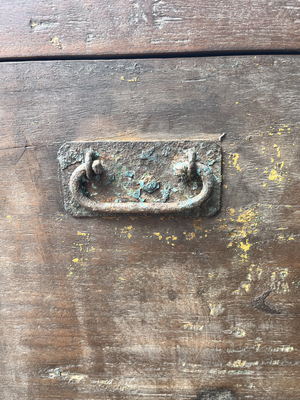 Oude opbergkist uniek item