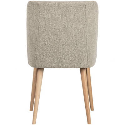 Force eetkamerstoel boucle staalgrijs