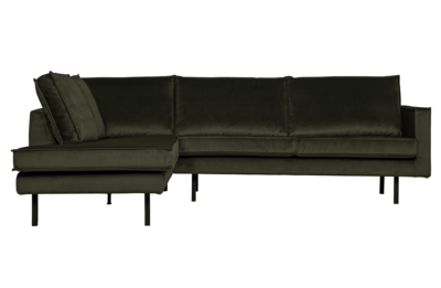 BePureHome hoekbank Rodeo fluweel