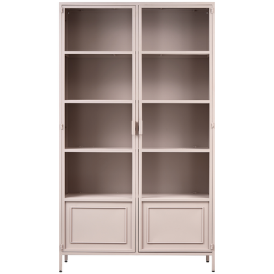 Ronja vitrinekast xl metaal soft pink