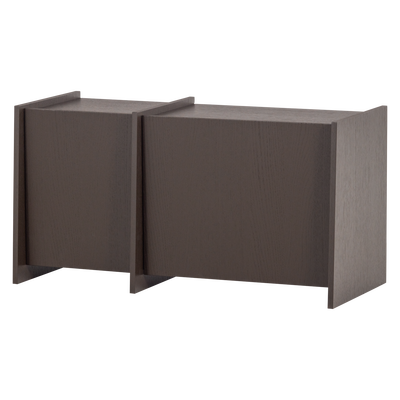 Brock tv meubel 102 cm essen fineer middenbruin [fsc]