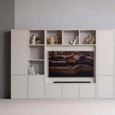 Meggy tv opbergkast 160 cm grenen middenbruin [fsc]