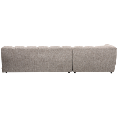 Allure chaise longue links geweven stof naturel melange