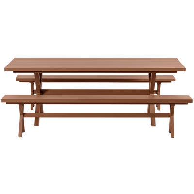 Delta picknick tuintafel aluminium terra 220x100 cm