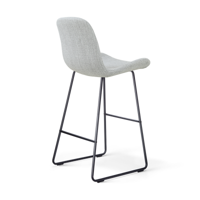 Barkruk Nino-Fé stof zwart onderstel