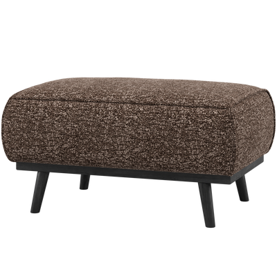 Statement hocker lichtbruin melange