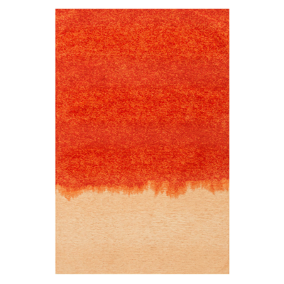 Oranje en beige Storm gradiënt vloerkleed tapijt
