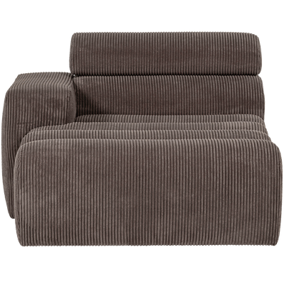 Novi chaise longue element arm links ribstof terra
