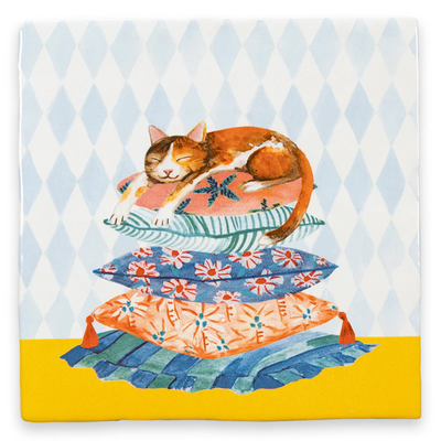 StoryTiles wandtegel Sleepy cat