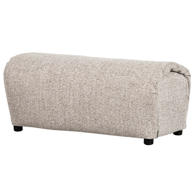 Baggy hocker geweven stof naturel melange
