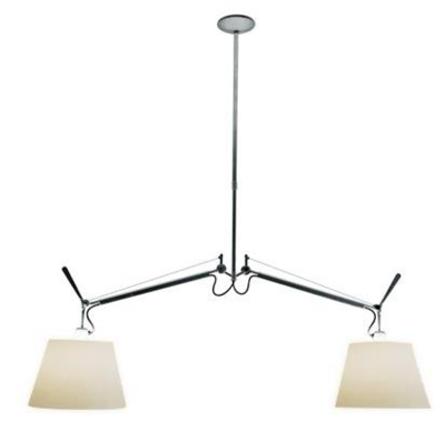 Artemide plafondlamp Tolomeo Basculante Sospensione wit perkament