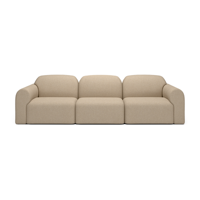 Bulky modulaire bank set - 3 seat - almond