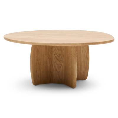 Salontafel Otto 95 x 84 x 32 cm Groove Naturel