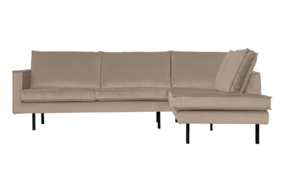 BePureHome hoekbank Rodeo fluweel