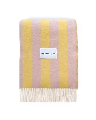 Maison Deux plaid Candy Wrap Geel Roze
