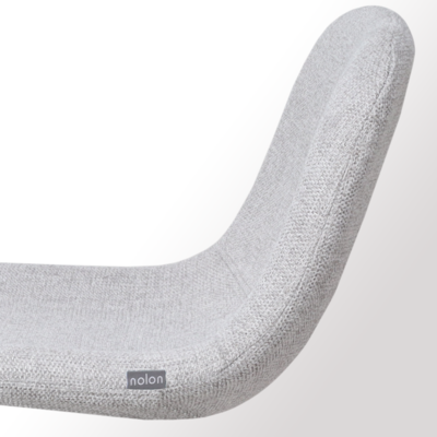 Barkruk Nino-Mats wit 75 cm - Gestoffeerde lage zitting