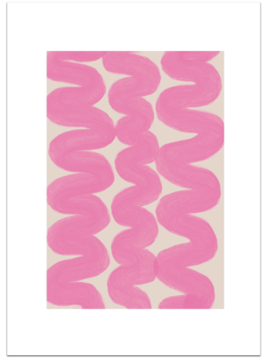Poster Pink Brush by Ontwerpstudio 5