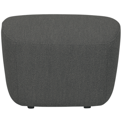 Lofty hocker boucle staalgrijs